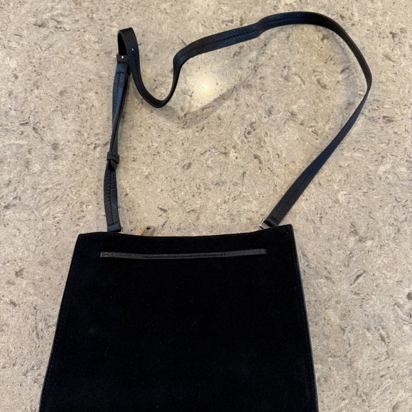 NWOT KATE SPADE NEW YORK HAYES SUEDE SMALL SATCHEL BLACK - Picture 4 of 10